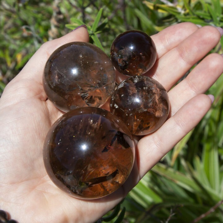Protection and Manifestation Smoky Citrine Sphere