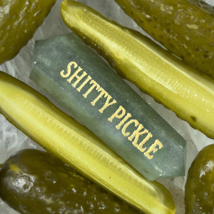 Shitty Pickle Green Aventurine Wand