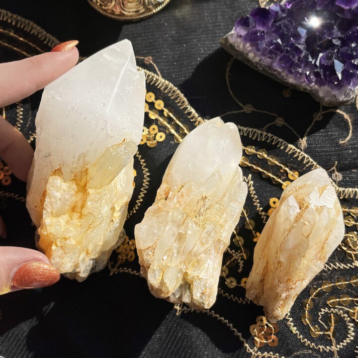 Sage Goddess Sulfur Candle Quartz Alchemy Point for transformation