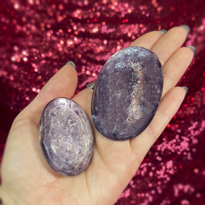 AAA Lepidolite Palm Stone