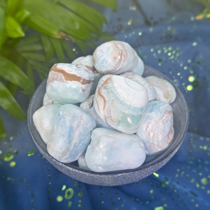 Tumbled Blue Aragonite