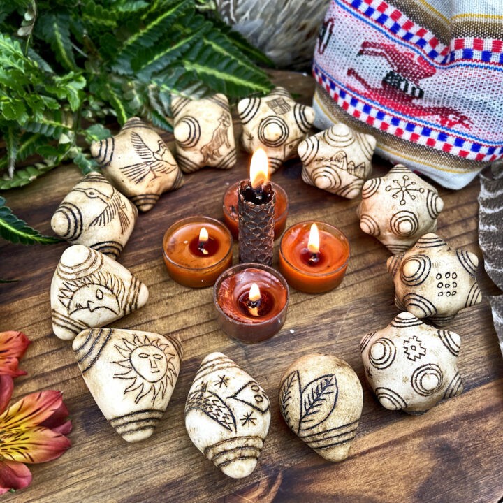 Elder Council White Alabaster Chumpi Stones