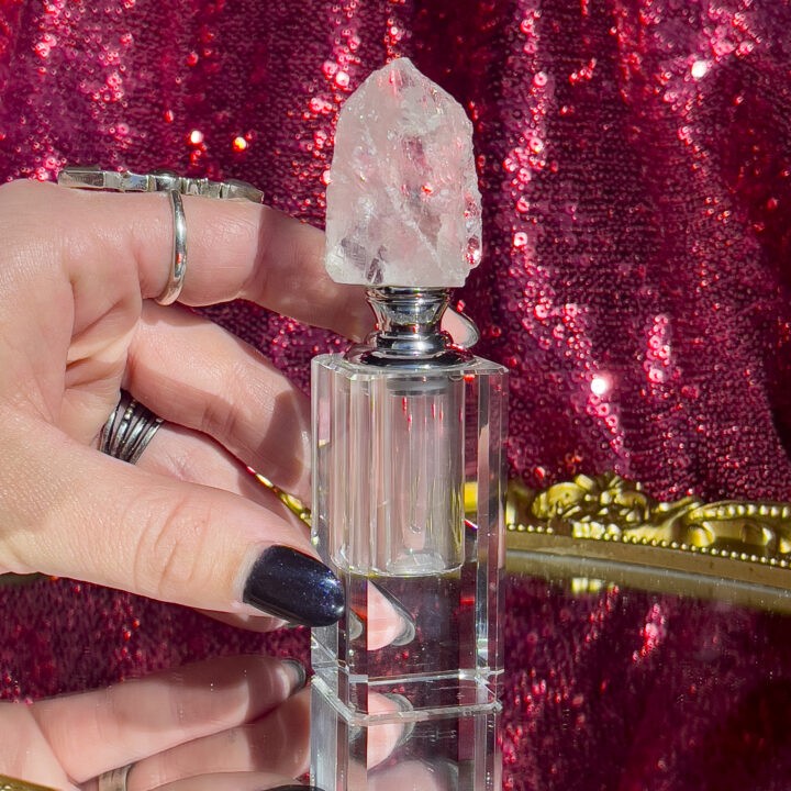 Crystal Quartz Perfume Bottle