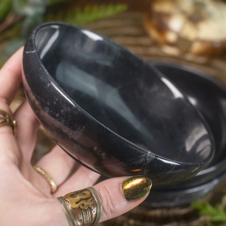 Black Jade Bowl & White Sage Smudge Bundle