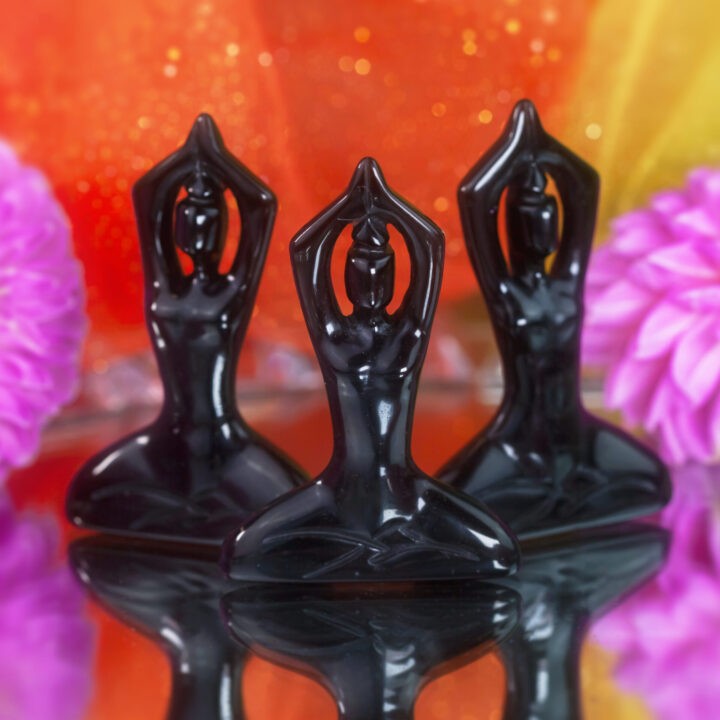 Black Obsidian Yoga Goddess