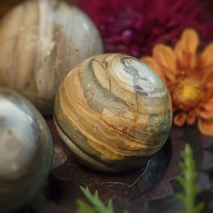 Palomino Picture Jasper Sphere