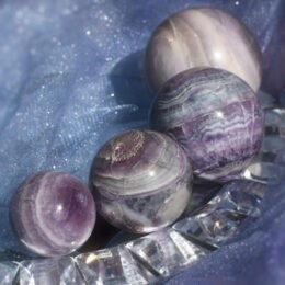 Purple Velvet Fluorite Sphere