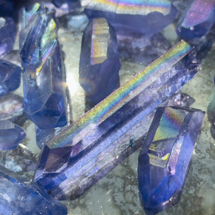 Tanzine Aura Quartz Point