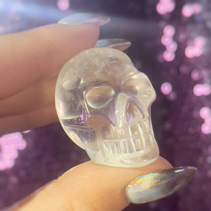 Clear Quartz Mini Skull