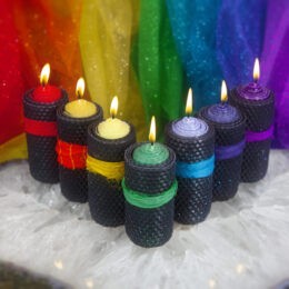 7 Chakra Beeswax Intention Candles