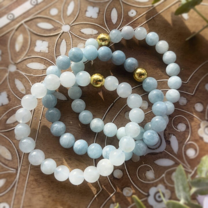 Emotional Healing Aquamarine Bracelet