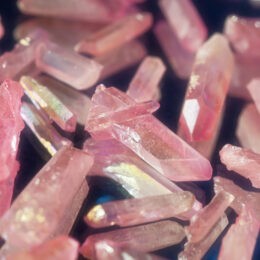 Pink Aura Quartz Point