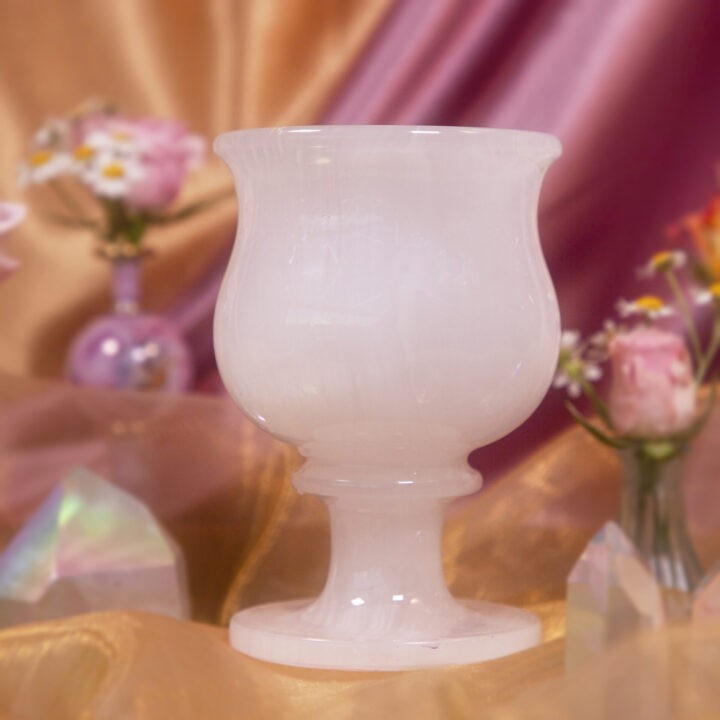 Pink Mangano Calcite Ceremonial Cup