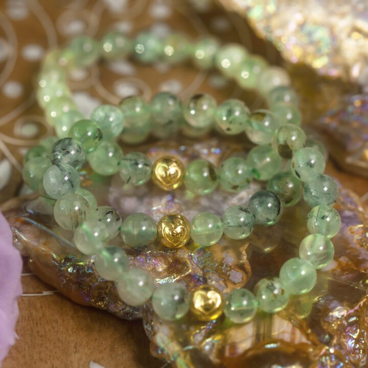 Prehnite with Epidote Heal the Healer Bracelet