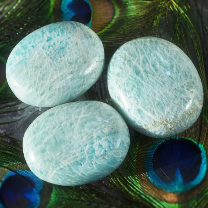 Speak Your Truth Amazonite Palm Stone