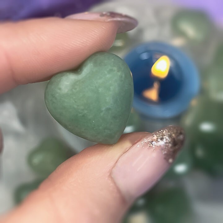 Mini Green Aventurine Heart of Abundance