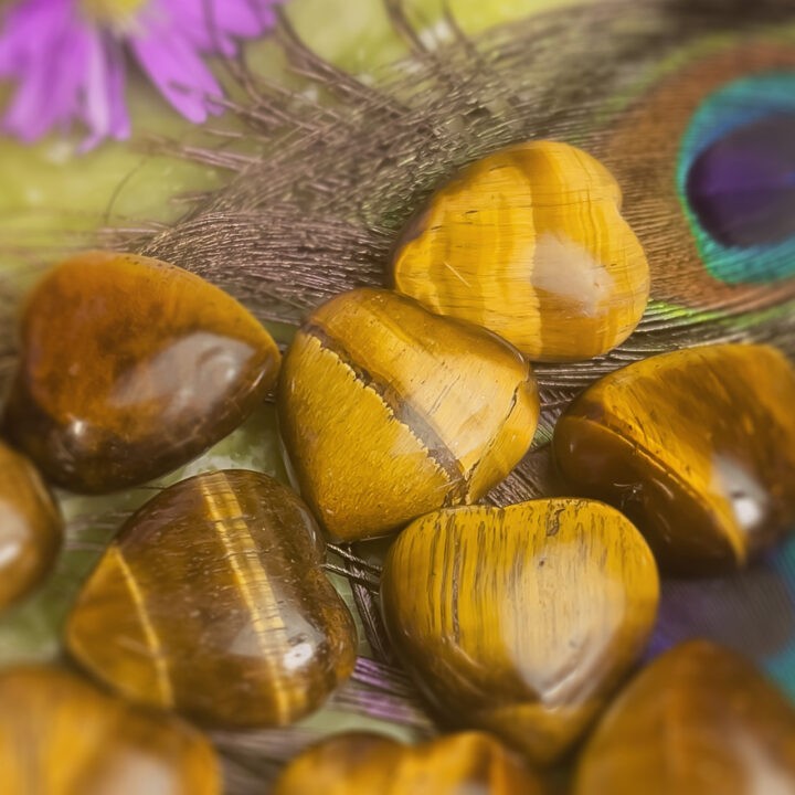Mini Tiger's Eye Heart of Courage