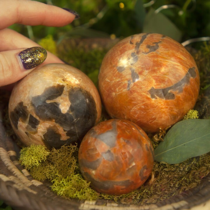 Rare Red and Yellow Zebradorite Sphere