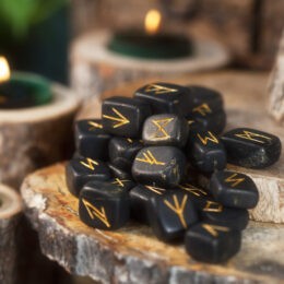 Shungite Rune Set