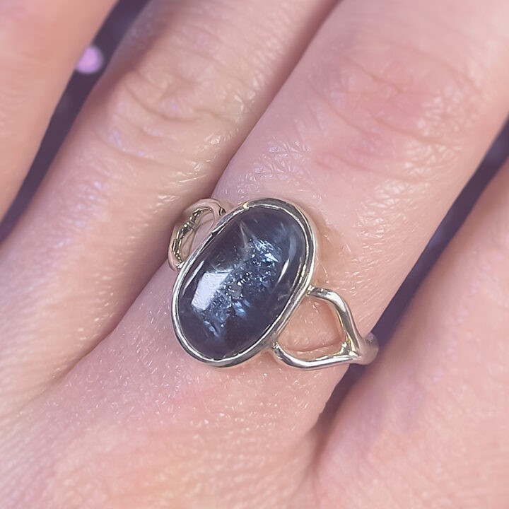 Adjustable Blue Kyanite Ring