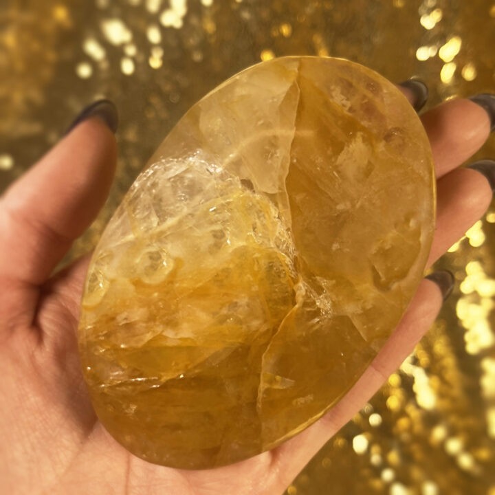 Golden Healer Palm Stone