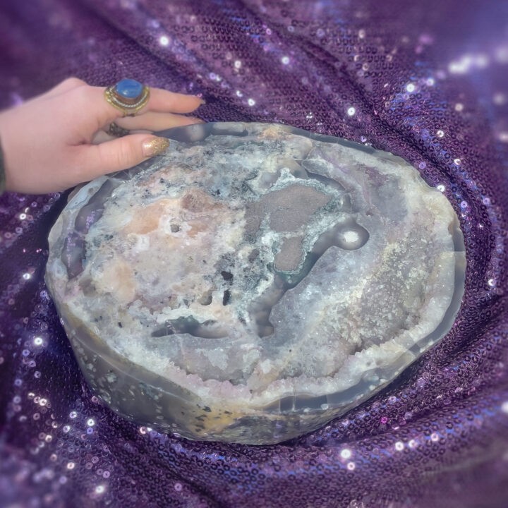 Pink Amethyst Charging Plate