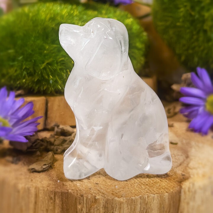 Clear Quartz Soul Star Dog