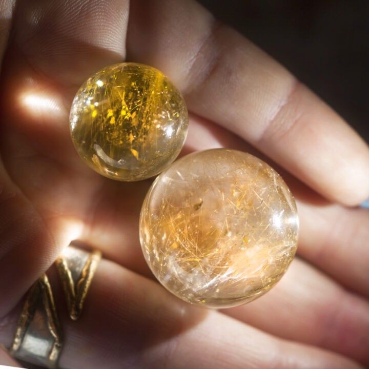 Rutilated Quartz Transformation Sphere