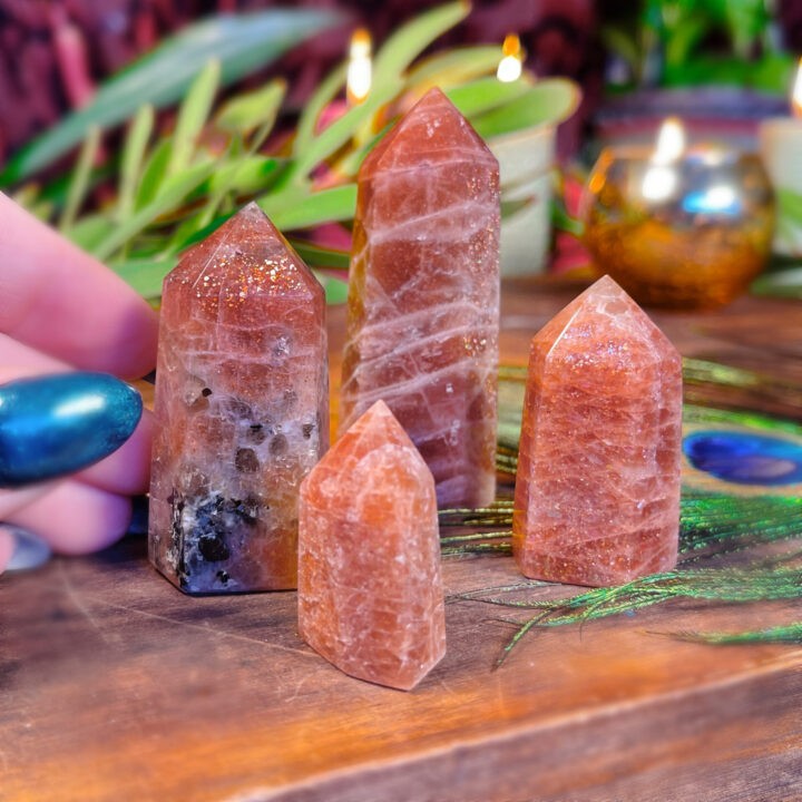 AAA-Grade Golden Sunstone Sacral Chakra Healing Generator