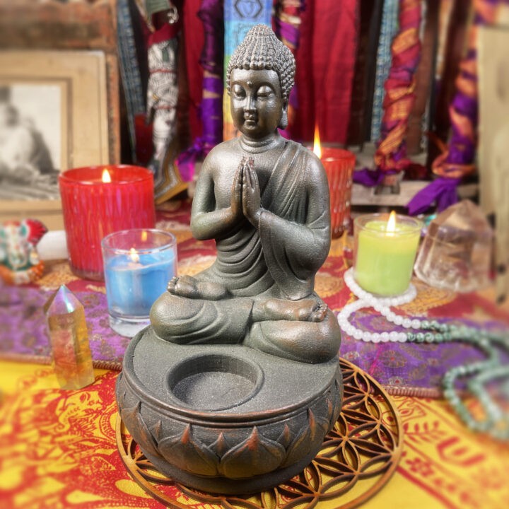 Peaceful Buddha Sphere Stand