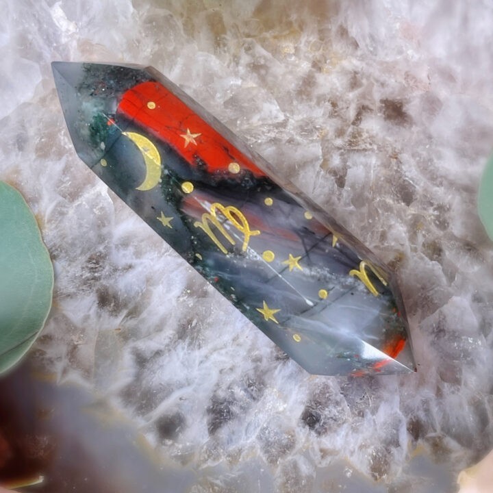Zodiac Crystal Wand Series: African Bloodstone for Virgo
