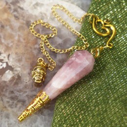 Universal Love Rose Quartz Buddha Pendulum