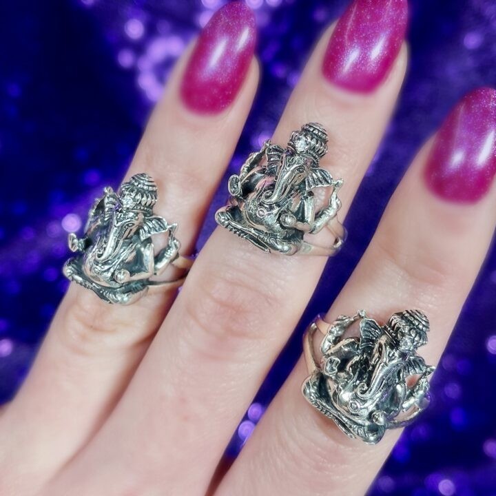 Ganesha Abundance Sterling Silver Ring