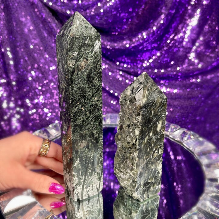 Green Tourmaline Obelisk