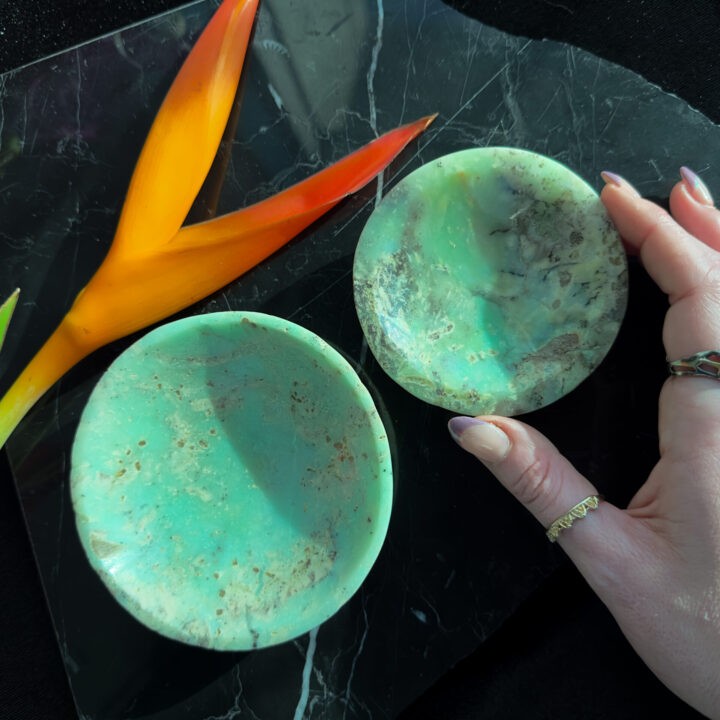 Peace and Love Chrysoprase Bowl