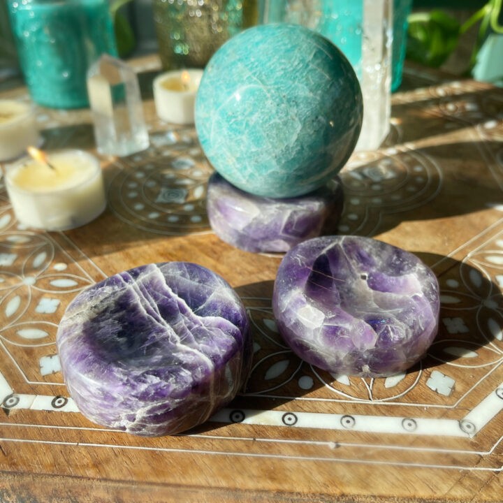 Peaceful Amethyst Sphere Stand