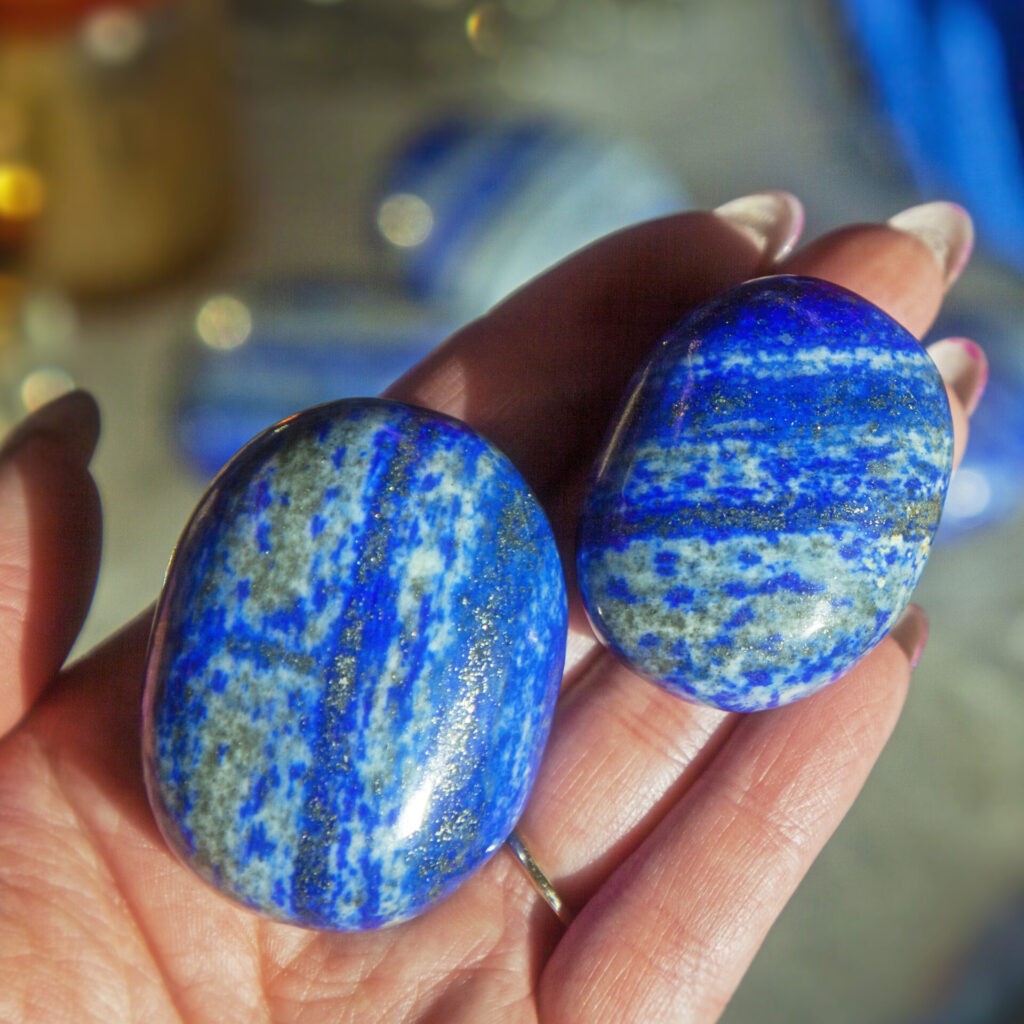 Sage Goddess Queen S Confidence Lapis Lazuli Palm Stone For Intuition