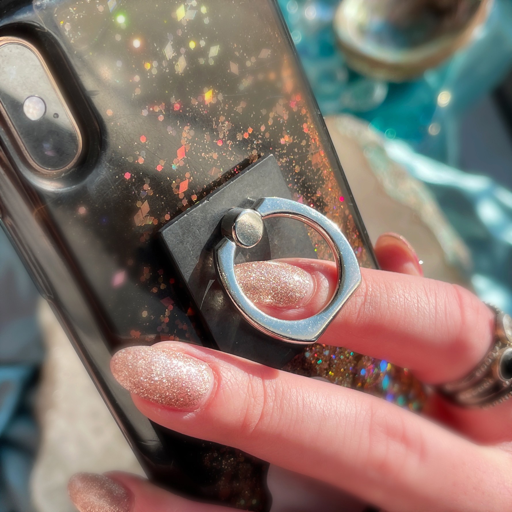 Shungite Energy Filtering Phone Finger Ring 1of2 3 1