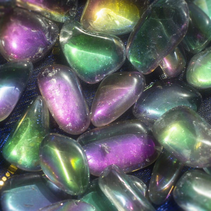 Tumbled Rainbow Aura Quartz