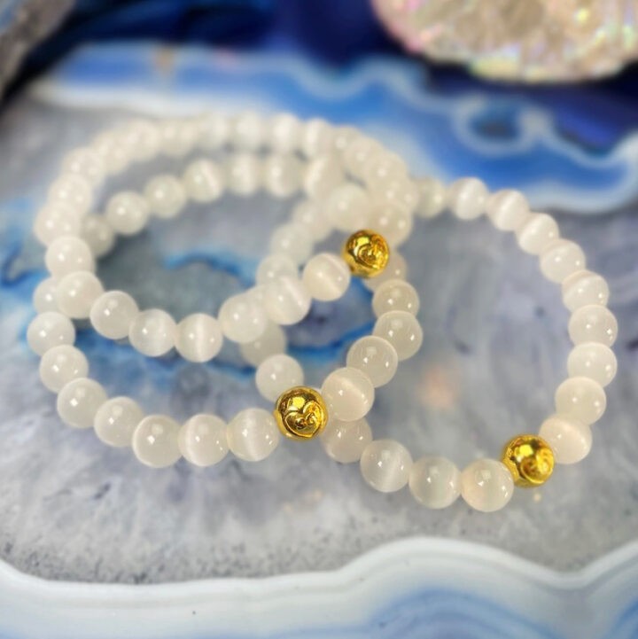 White Cat’s Eye Cosmic Gateway Bracelet