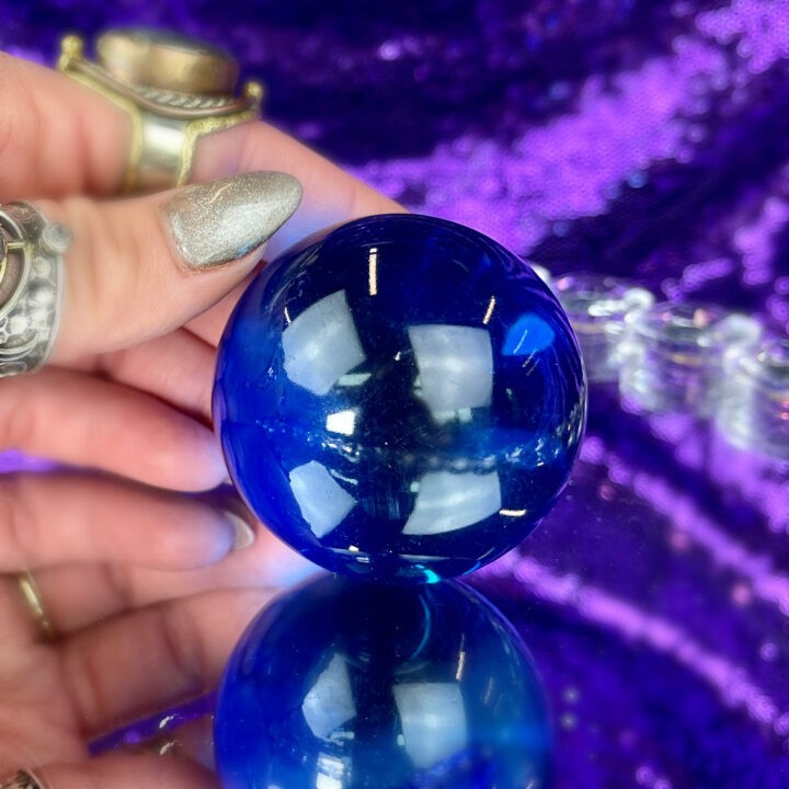 Blue Obsidian Crystal Ball