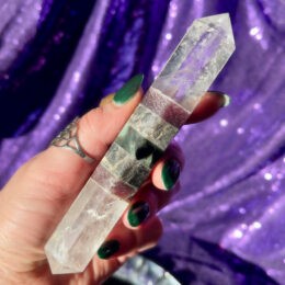 Clear Quartz, Ruby, Sapphire, and Emerald Queen’s Wand