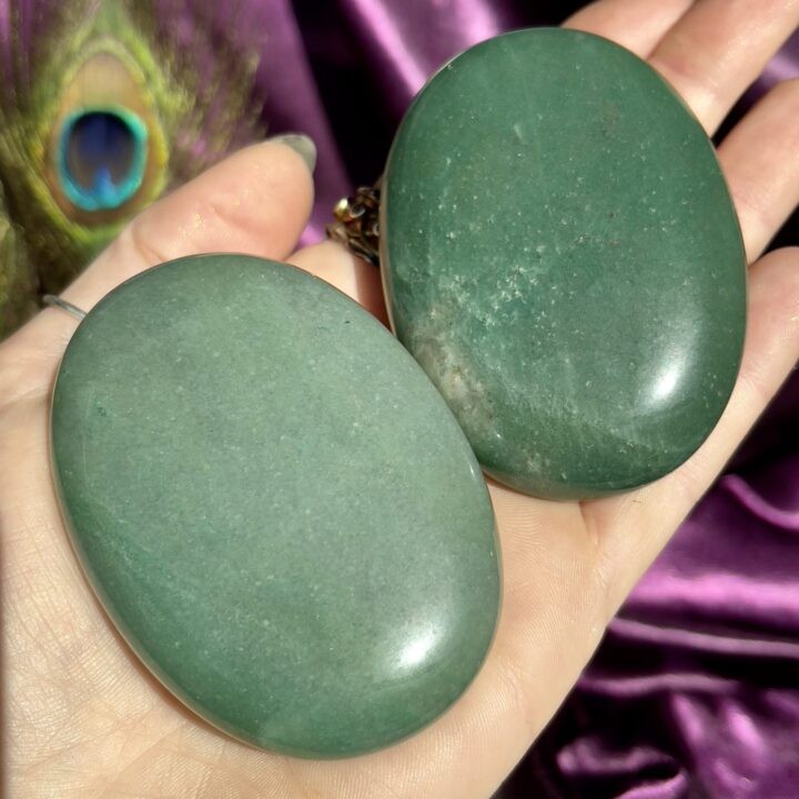 Green Aventurine Palm Stone