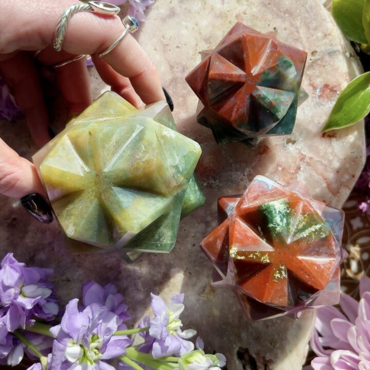 Fancy Jasper Tranquility Metatrons Cube