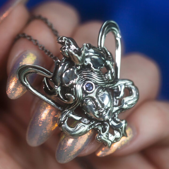 Goddess of Inner Vision Iolite Necklace
