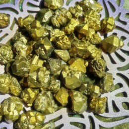 Mini Gold Aura Amethyst Cluster