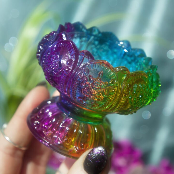 Rainbow Chakra Tea Light Holder