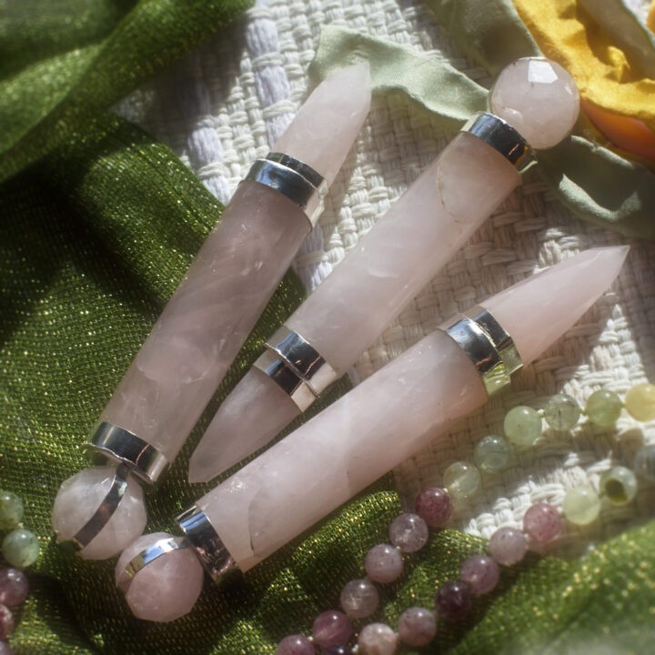 Rose Quartz Pocket Wand