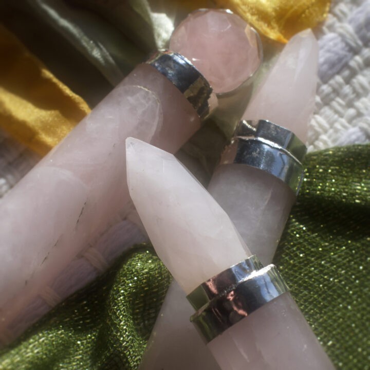 Rose Quartz Pocket Wand