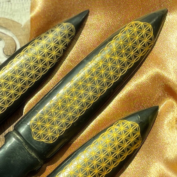 Shungite Flower of Life Athame